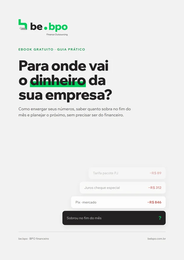 Capa do ebook Para onde vai o dinheiro da sua empresa?